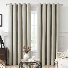 Breakaway Blockout Eyelet Curtains (Set of 2)